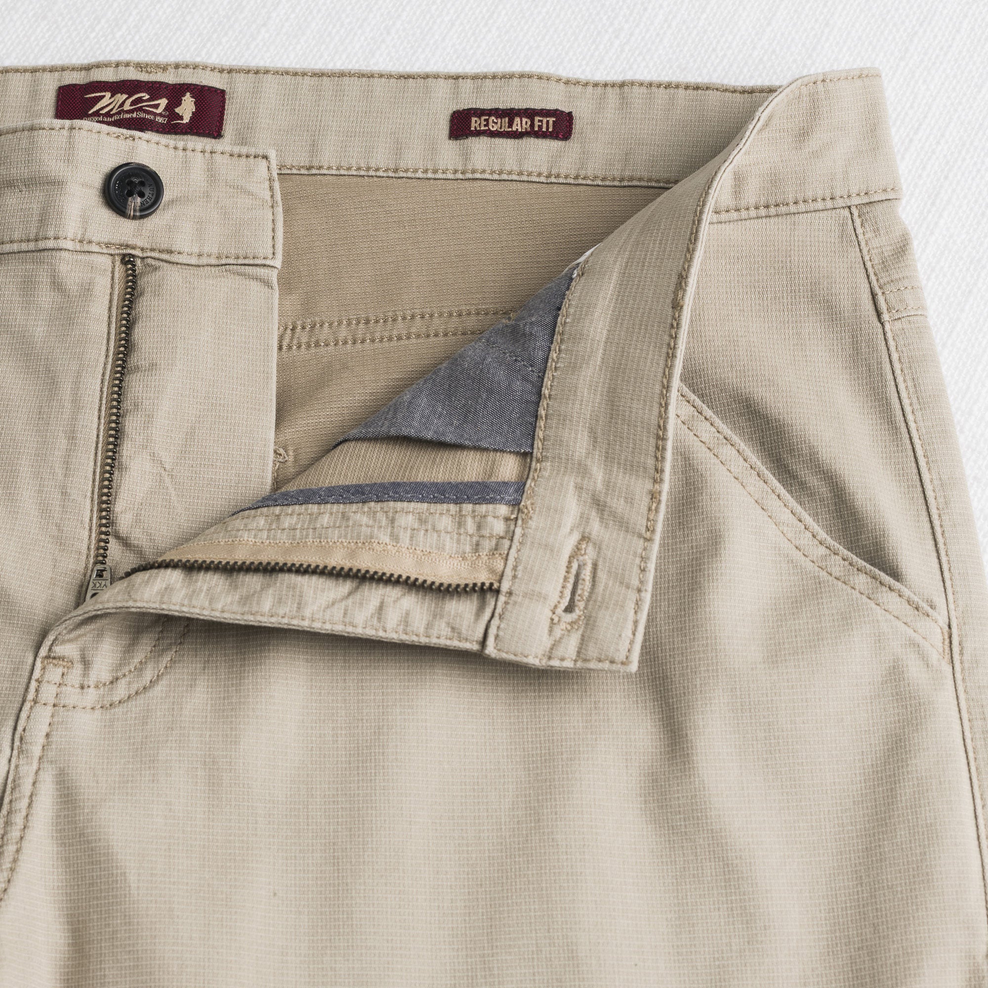Pantalone Utility in cotone elasticizzato - Sand - Image 4