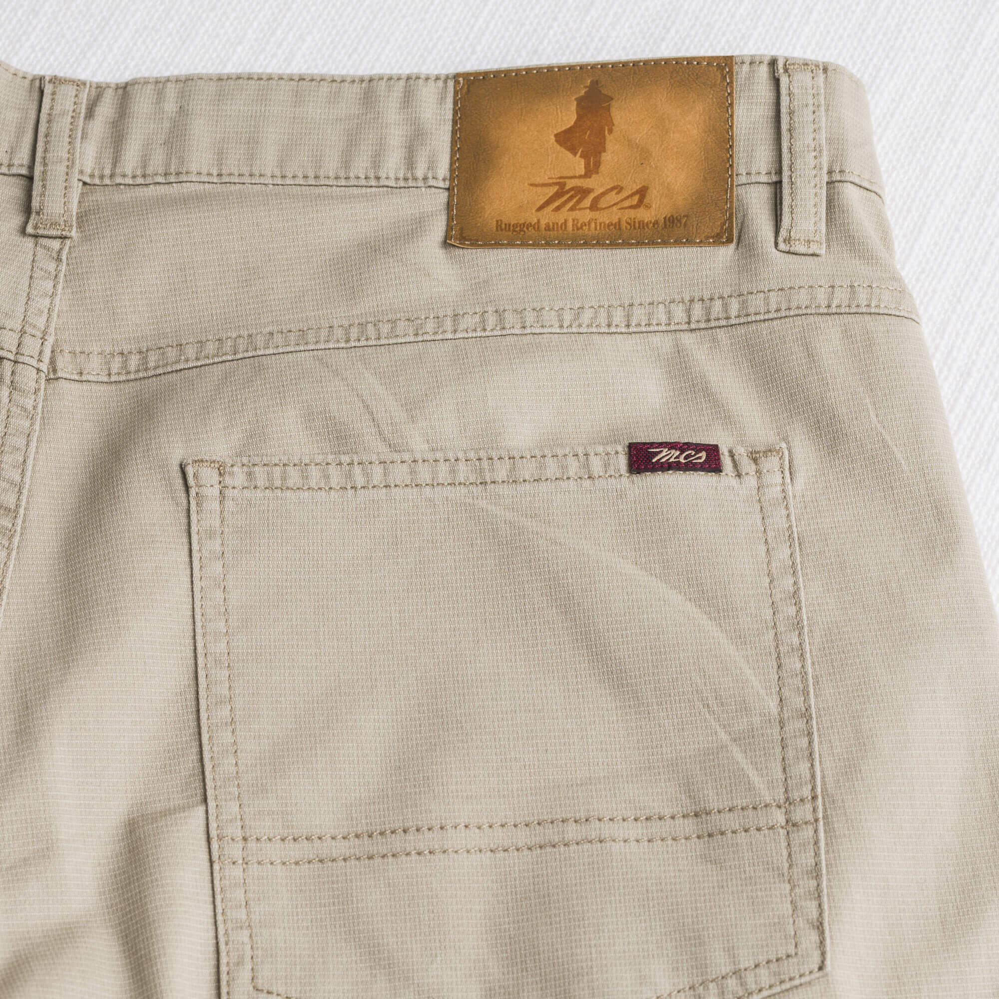 Pantalone Utility in cotone elasticizzato - Sand - Image 5