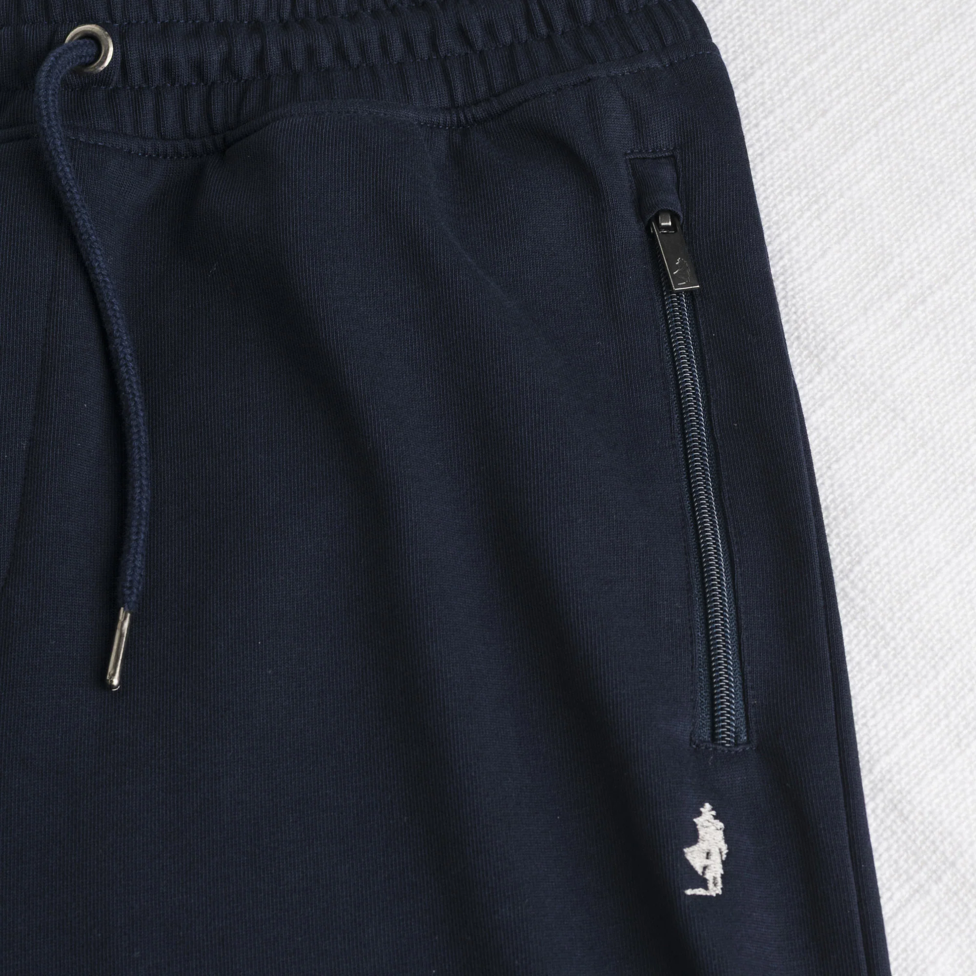 Pantaloni sportivi in felpa di cotone - Navy Blue - Image 4