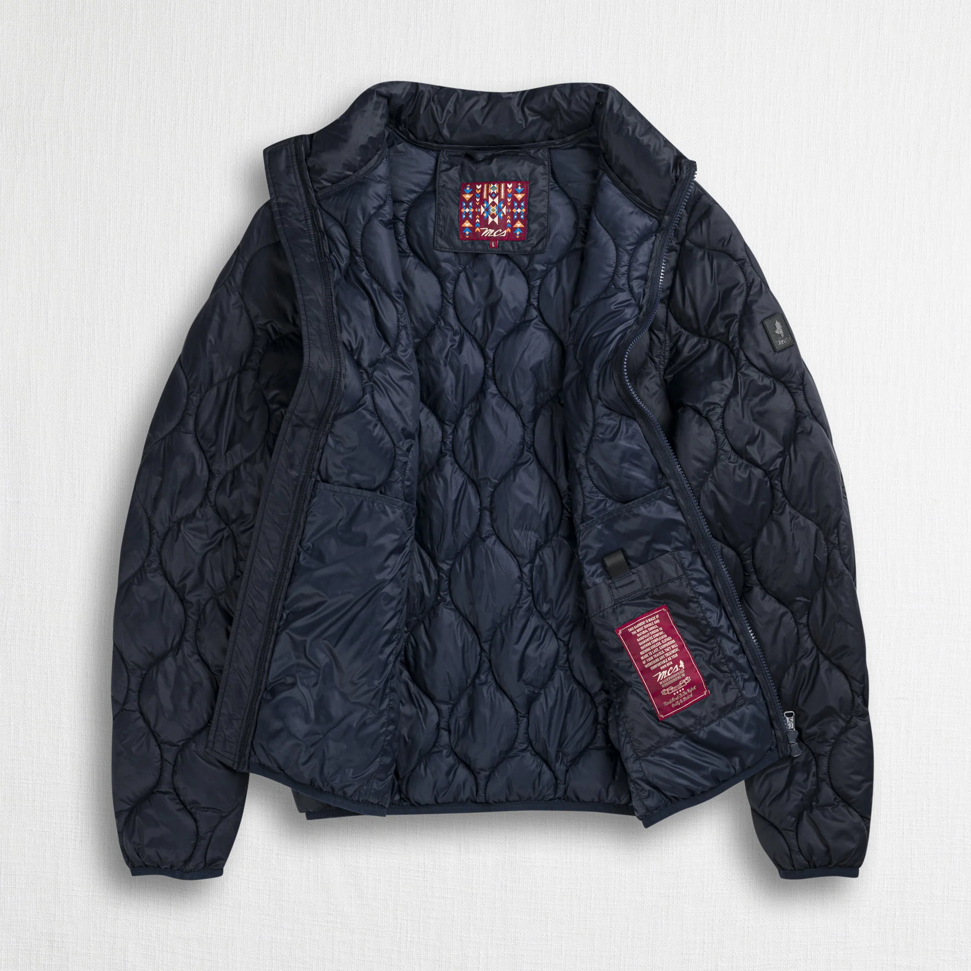 Piumino leggero trapuntato a cipolla - Navy Blue - Image 3
