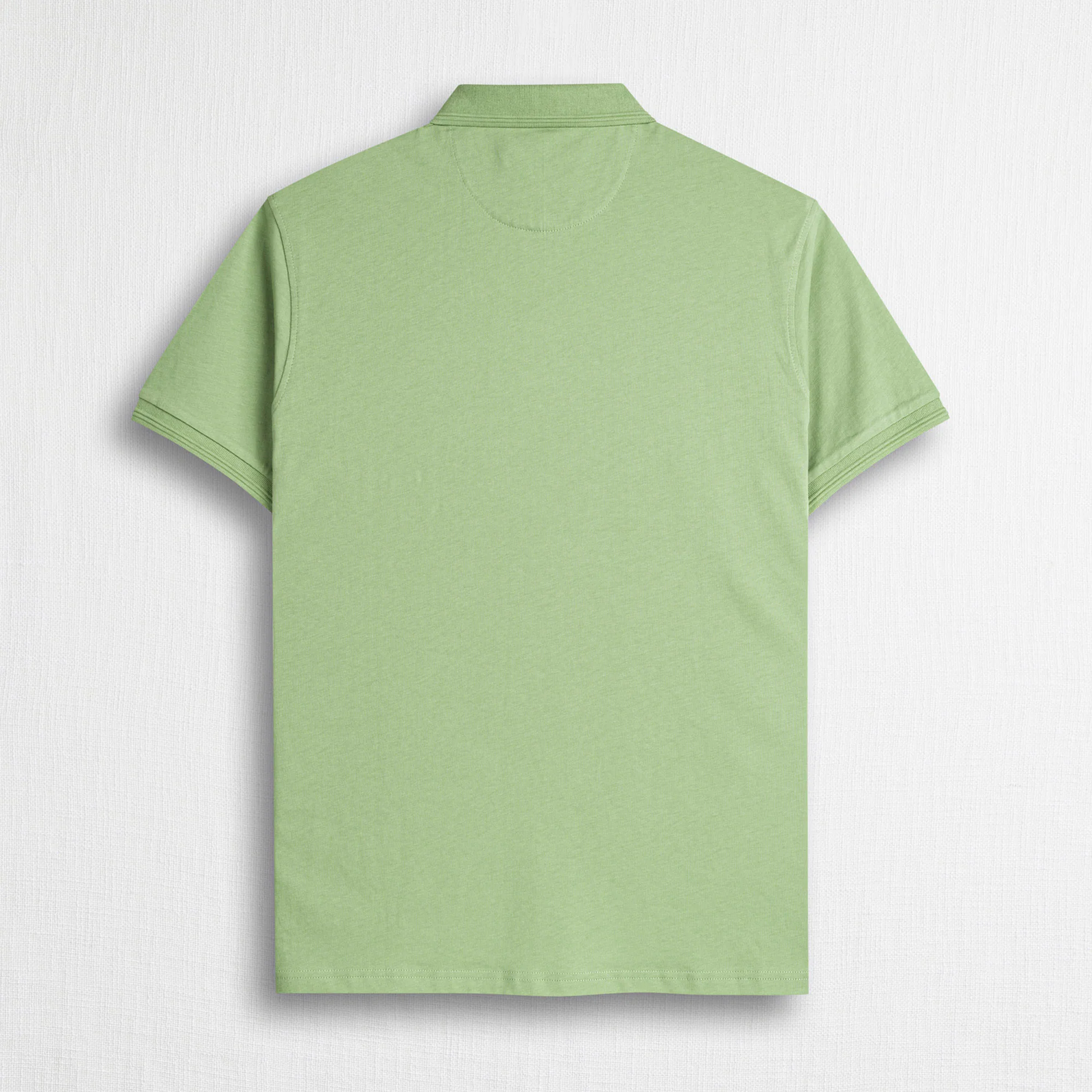 Polo 100% cotone jersey compact - Light Green - Image 2