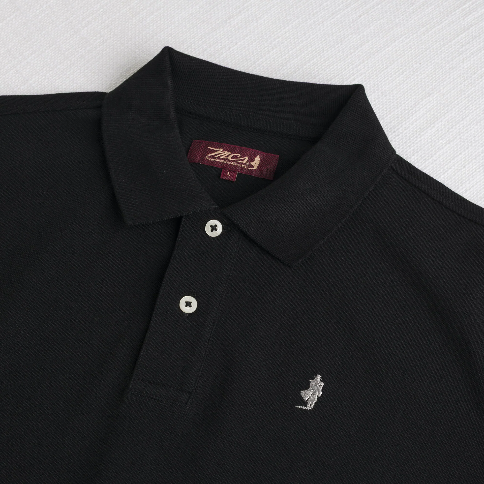 Polo 100% cotone piquet - Black - Image 3