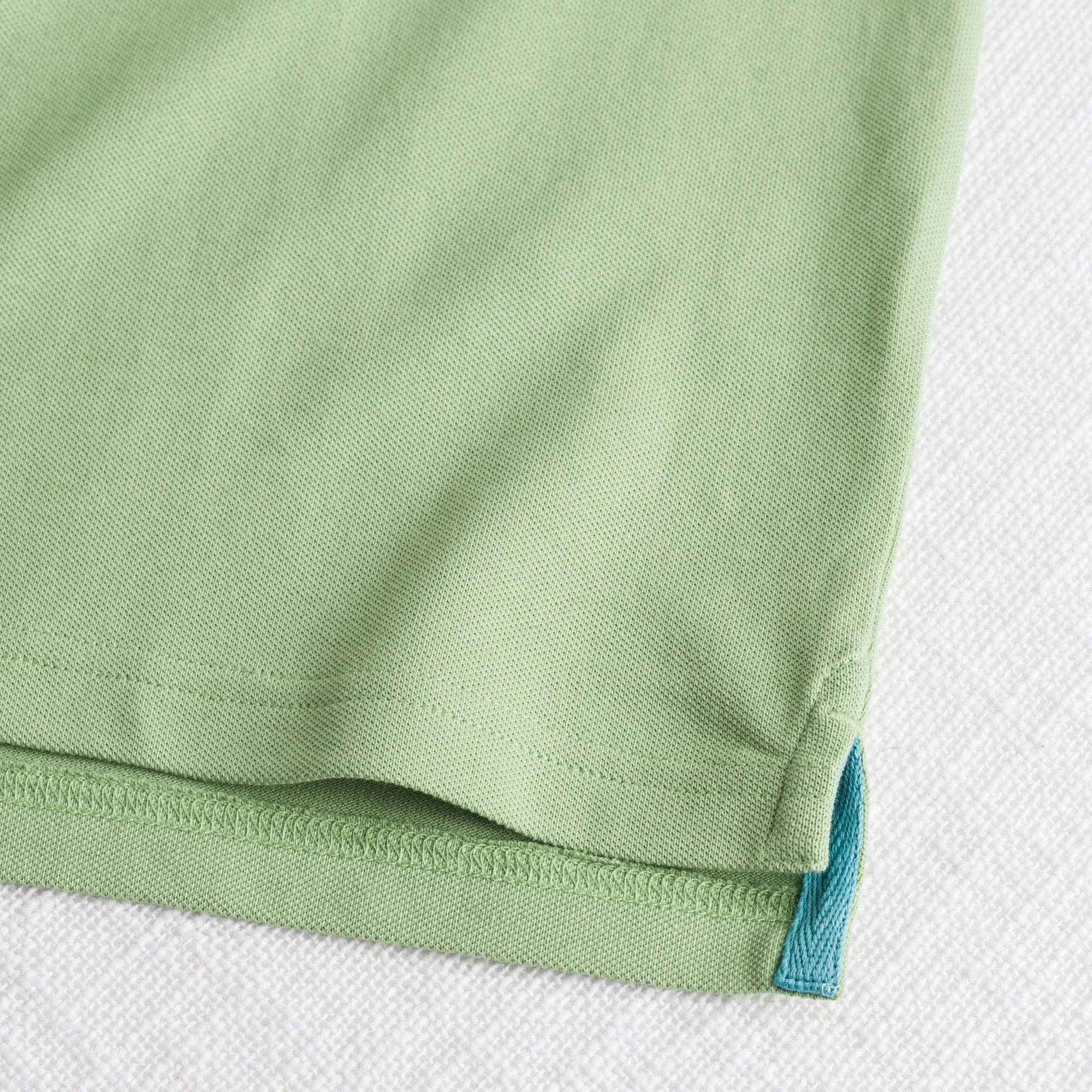 Polo cotone piquet stretch - Light Green - Image 4