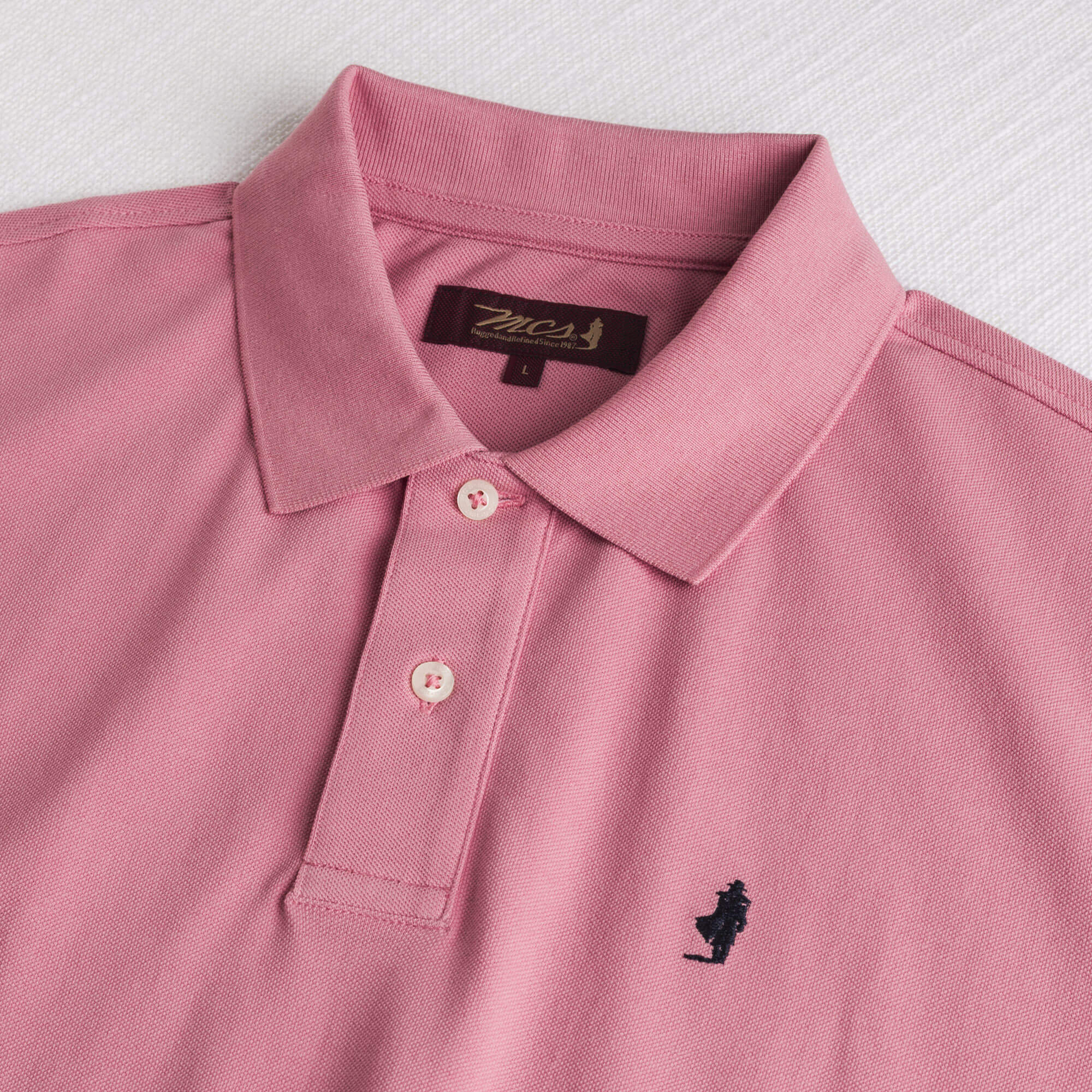 Polo 100% cotone piquet - Wild Rose - Image 3