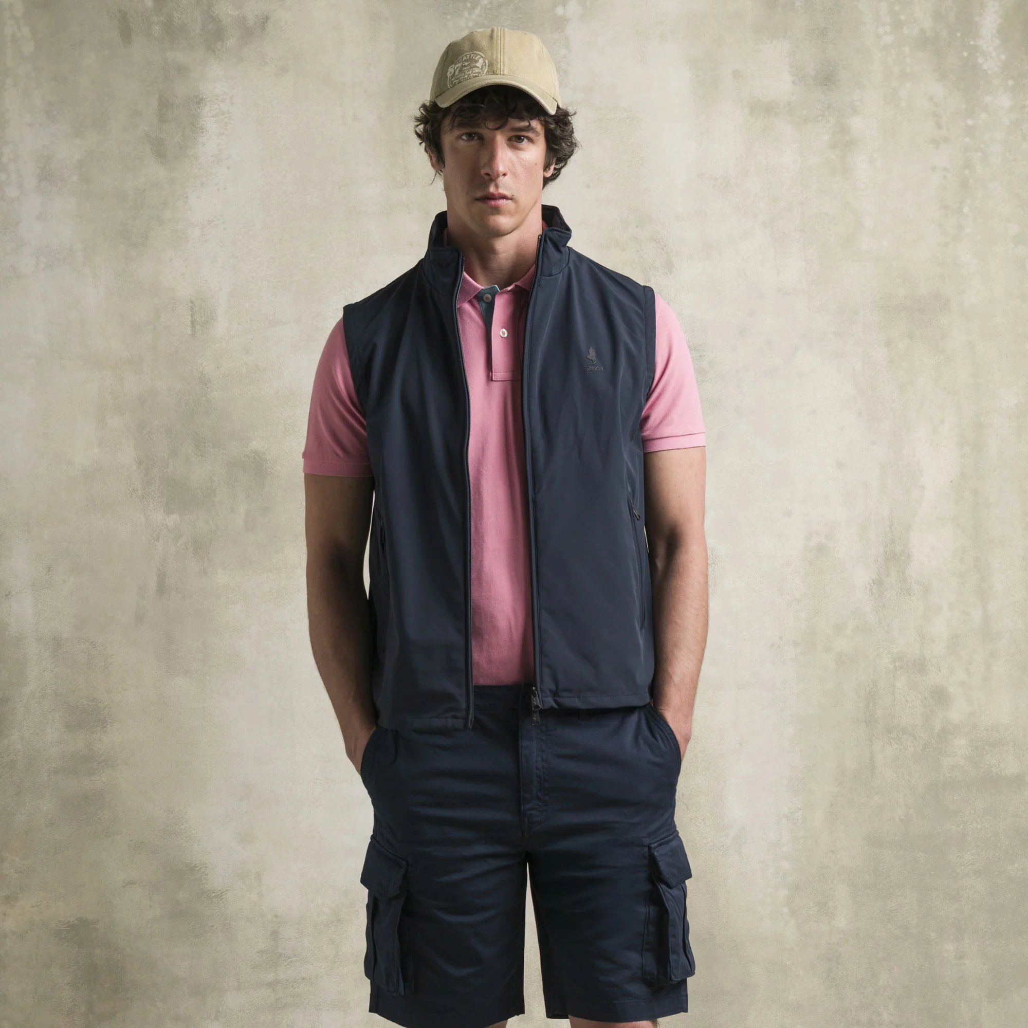 Gilet smanicato in softshell - Navy Blue - Image 6