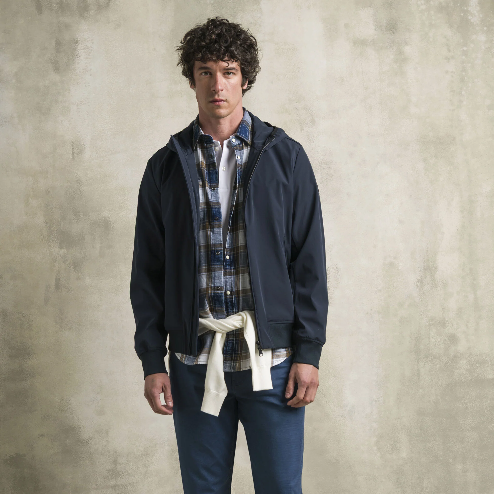 Giacca Softshell con cappuccio - Navy Blue - Image 7