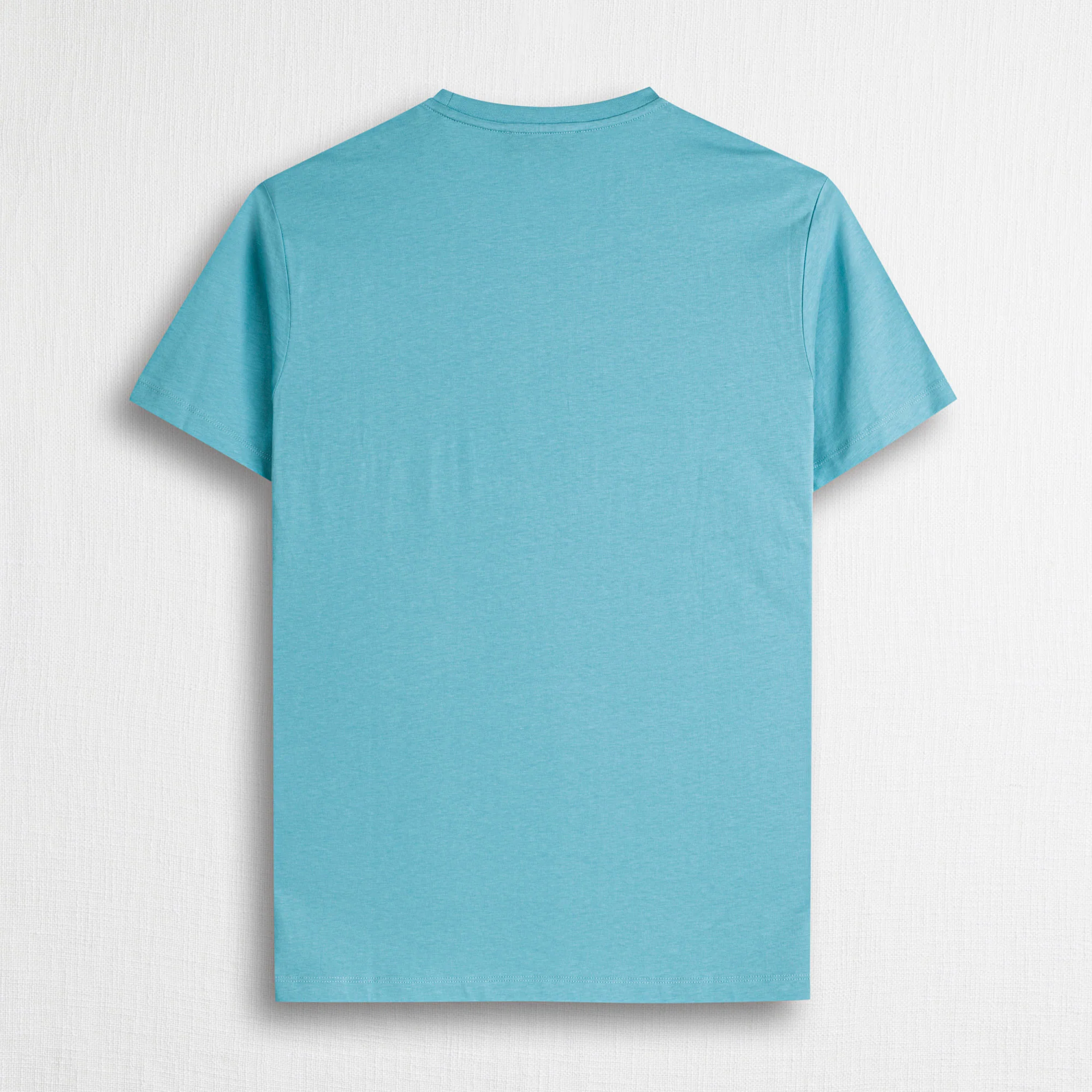 T-shirt in cotone con stampa artwork piccola - Sky Blue - Image 2