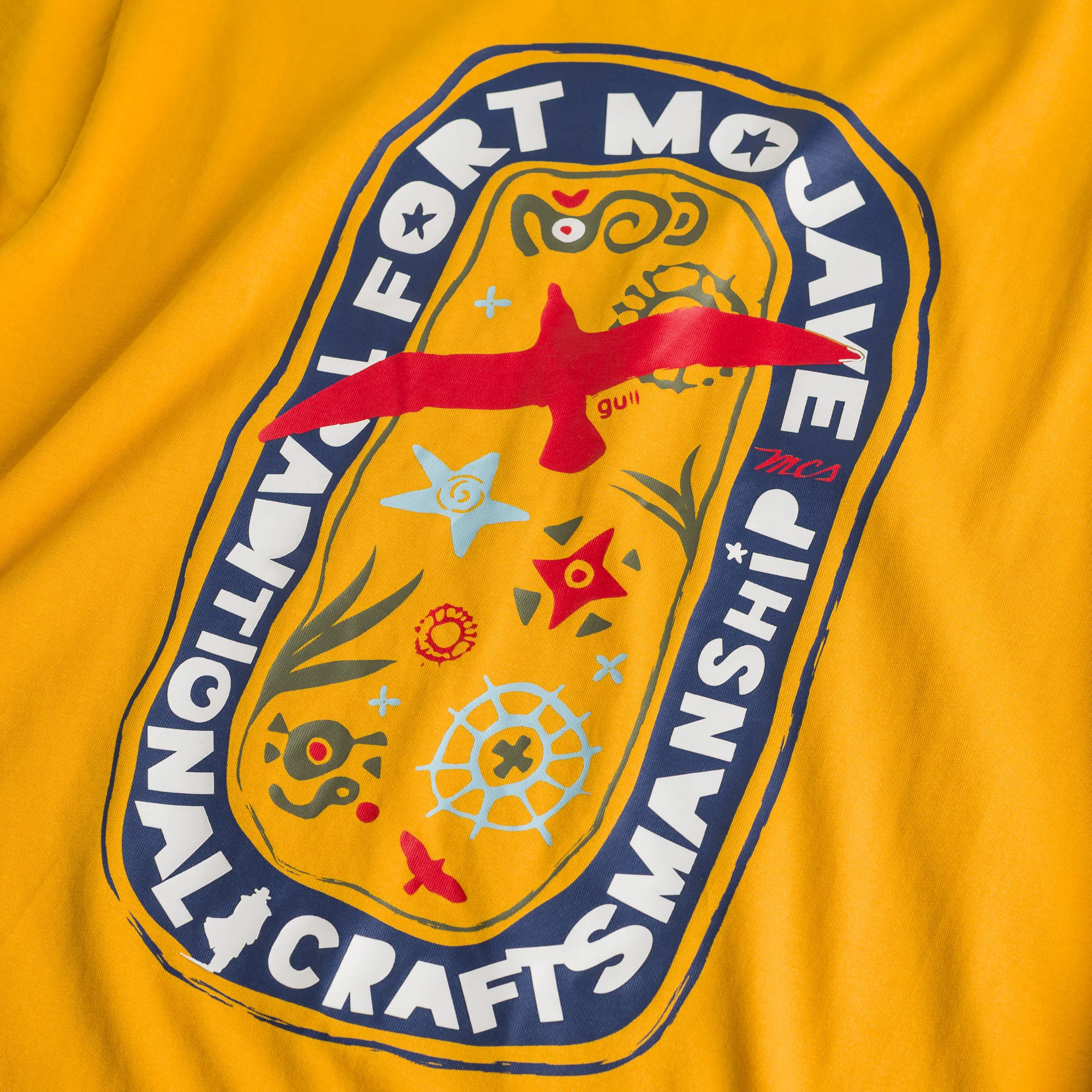 T-shirt 100% cotone con stampa fronte retro - Gold Yellow - Image 4