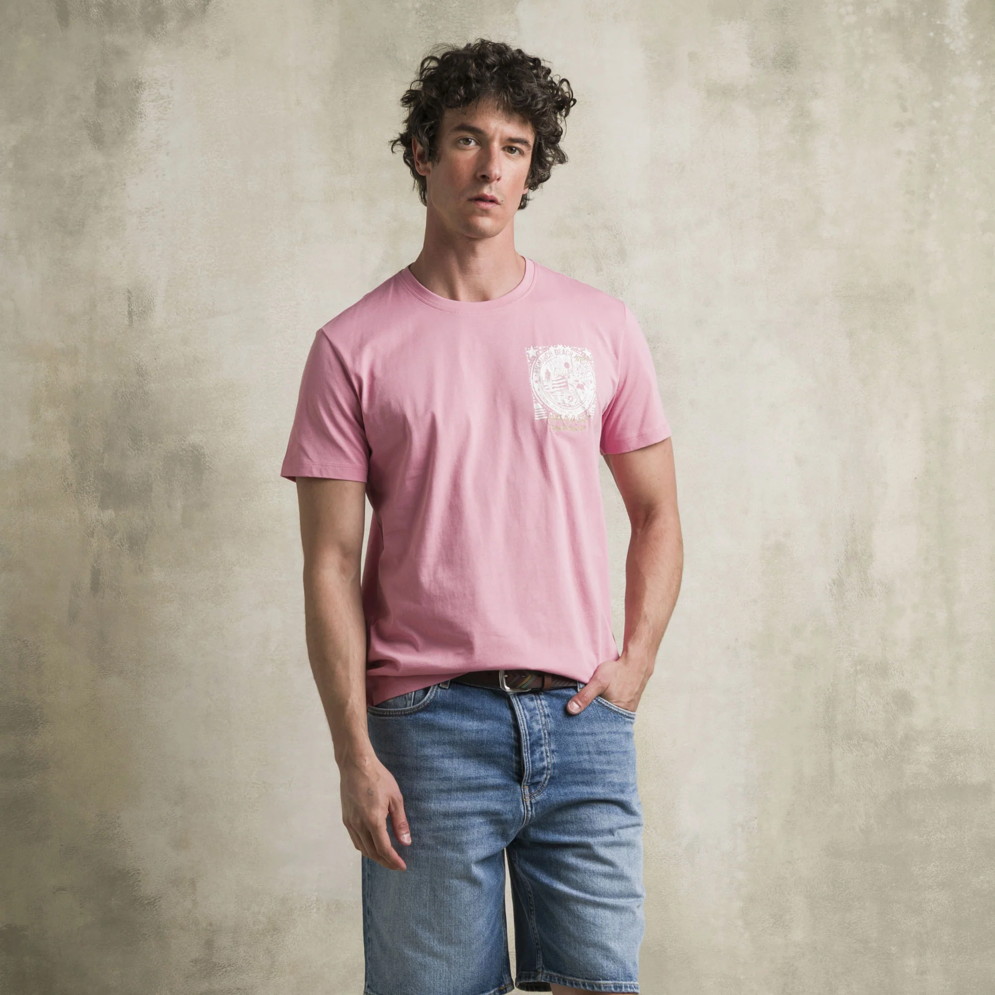 T-shirt 100% cotone con stampa grafica punto cuore - Wild Rose - Image 5