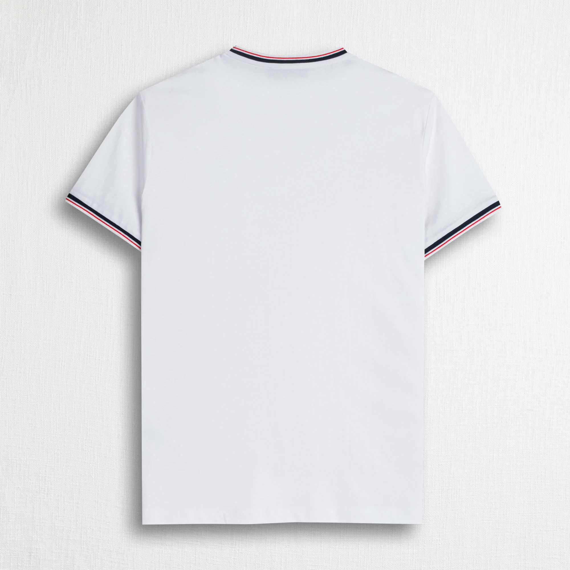 T-shirt 100% jersey con costine a righe - White - Image 2
